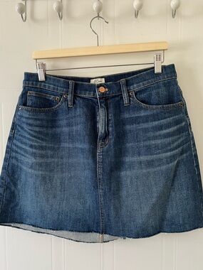 J. Crew Dark Blue Denim Mini Skirt
